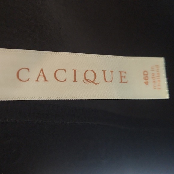 CACIQUE WOMEN'S BRA Size 46D. BLACK. - Picture 6 of 9